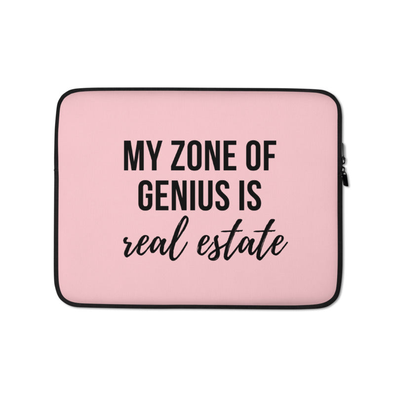 My Zone Of Genius Is Real Estate Laptop Case