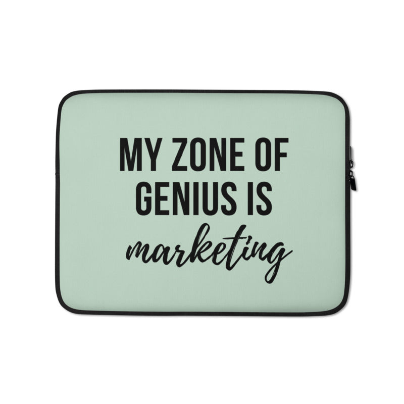My Zone Of Genius Is Marketing Laptop Case