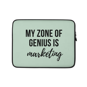 My Zone Of Genius Is Marketing Laptop Case