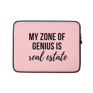 My Zone Of Genius Is Real Estate Laptop Case